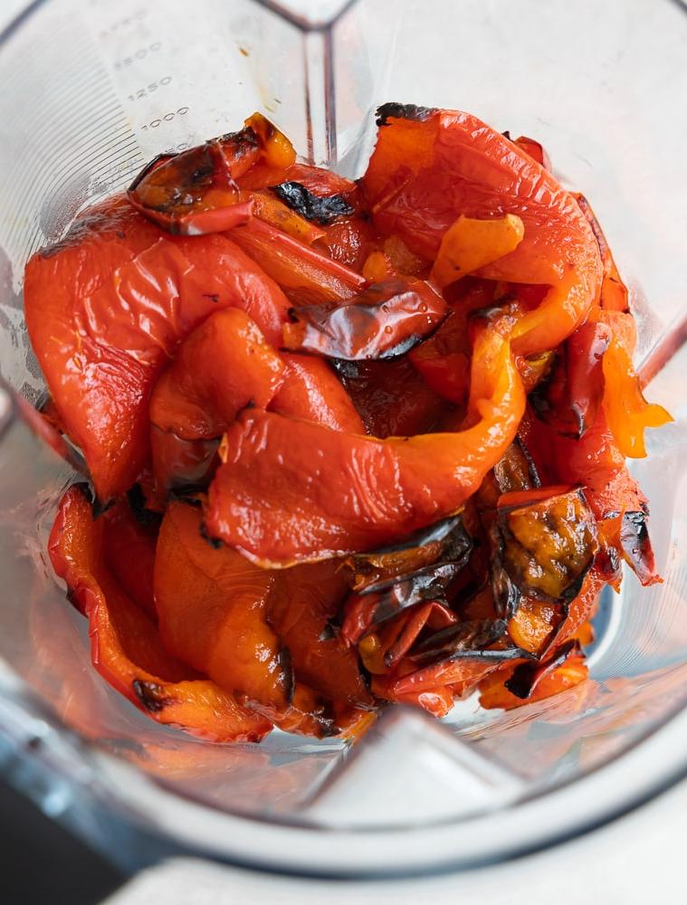 roasted pepper in a blender | afoodcentriclife.com