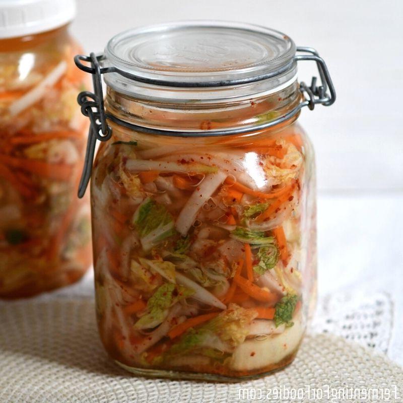 Korean style vegan kimchi - probiotic and packed with flavour