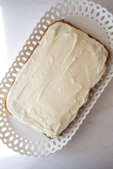 frosting spread on top