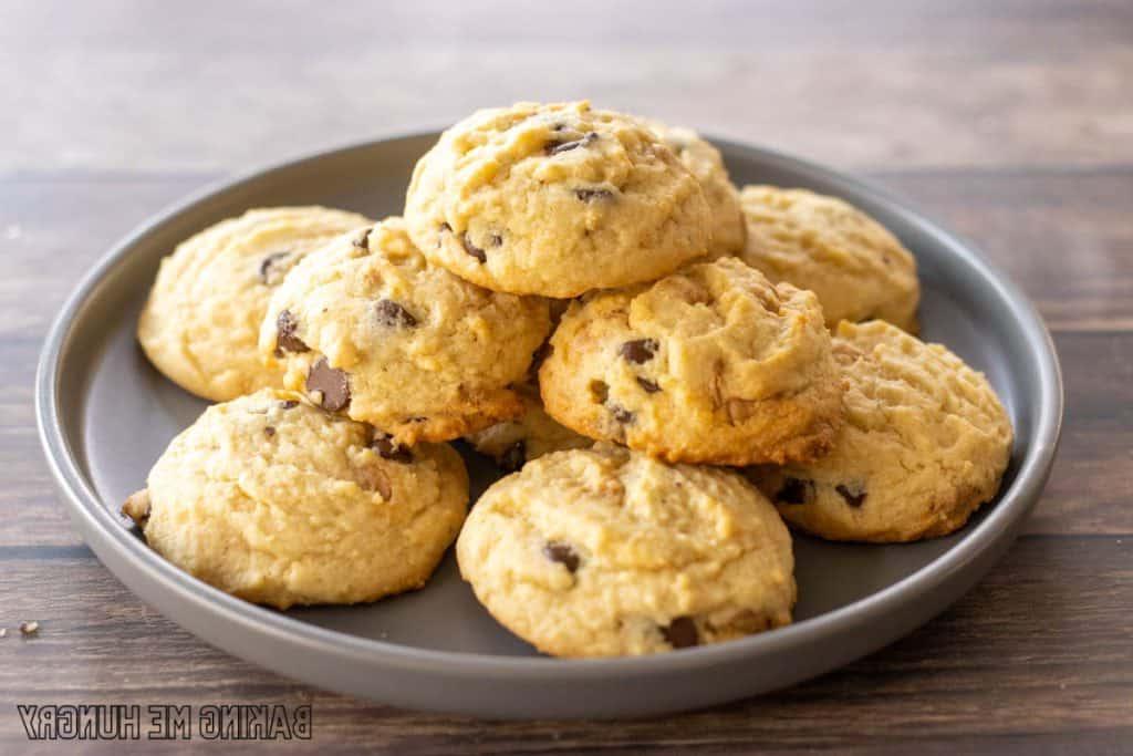plate with chocolate chip butterscotch cookie recipe