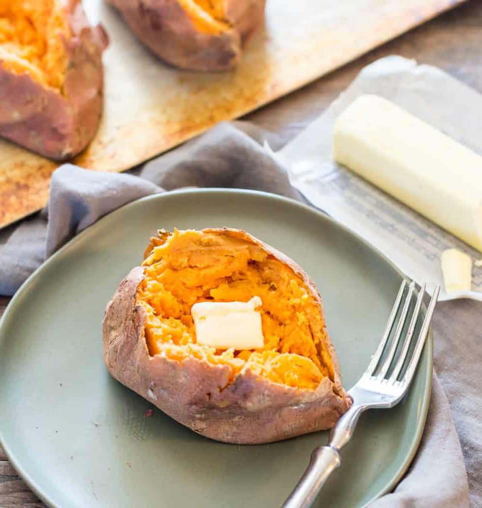 how to microwave a sweet potato