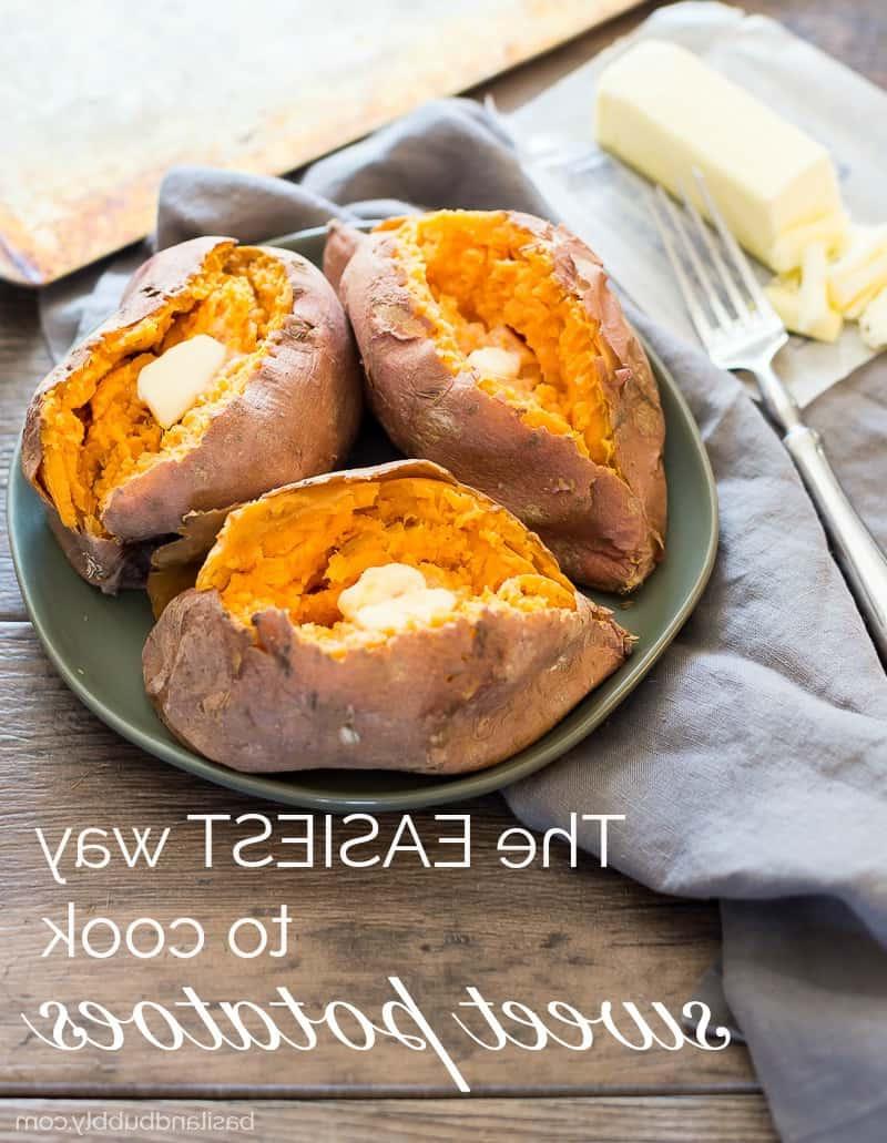 The easy way to cook sweet potatoes - how to "bake" a sweet potato in the microwave!