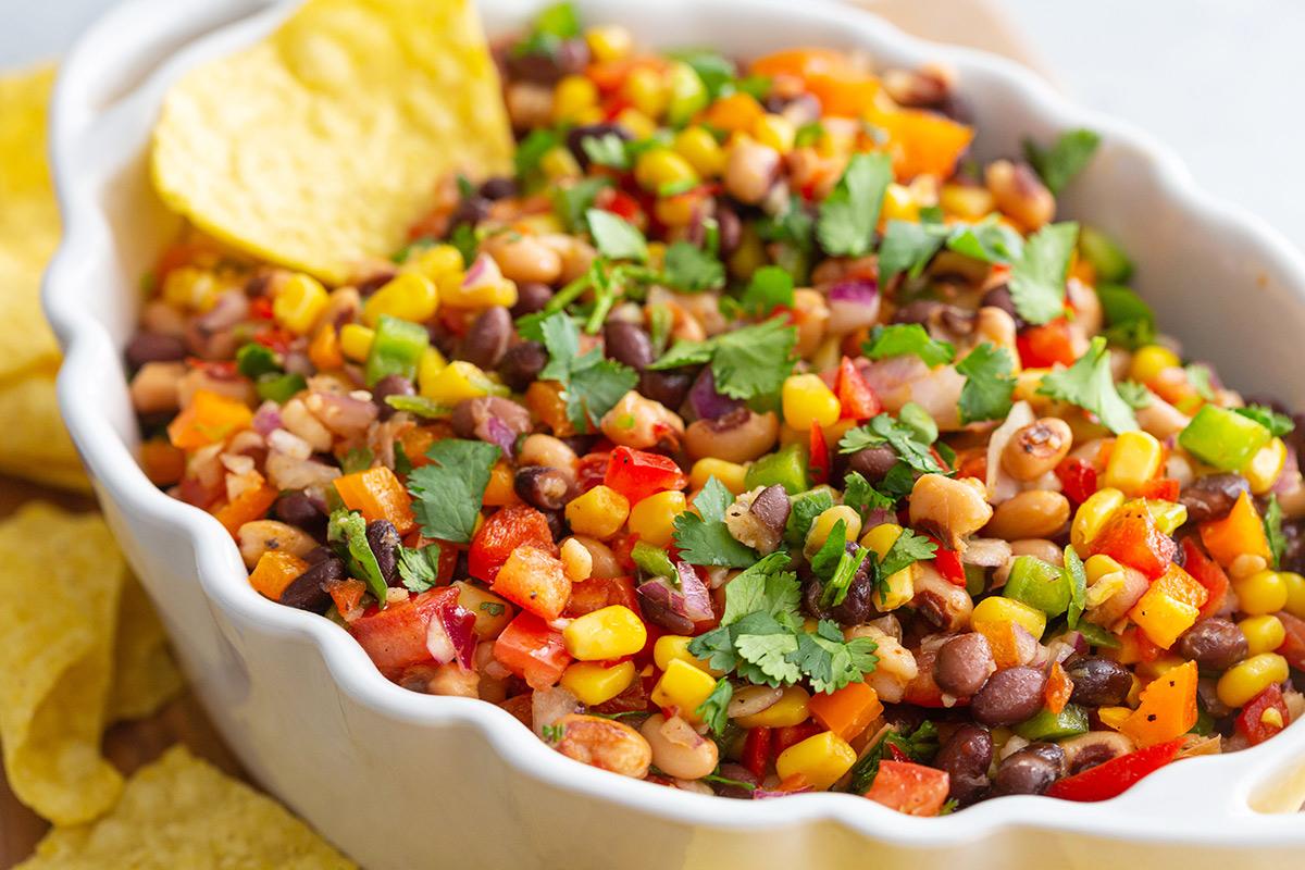 redneck caviar with red wine vinegar dressing