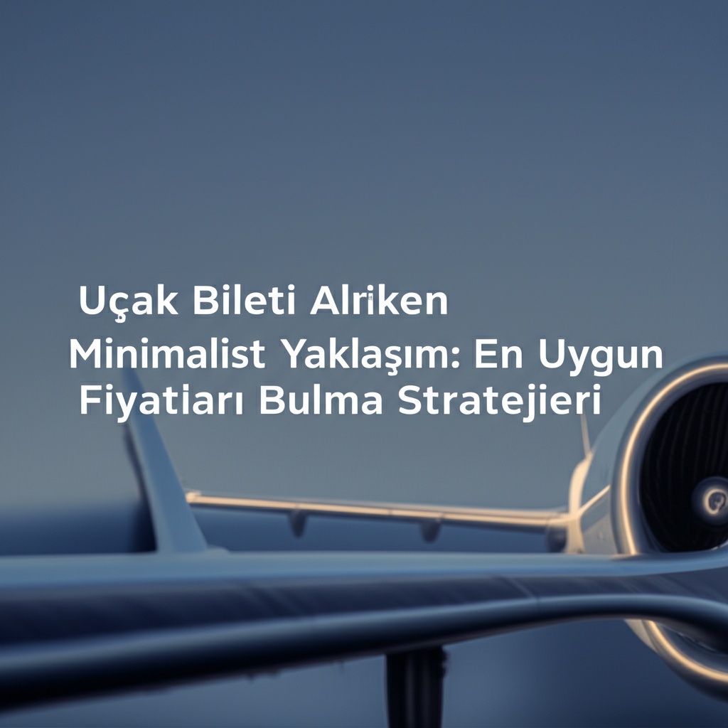 Uçak Bileti Alırken Minimalist Yaklaşım: En Uygun Fiyatları Bulma Stratejileri