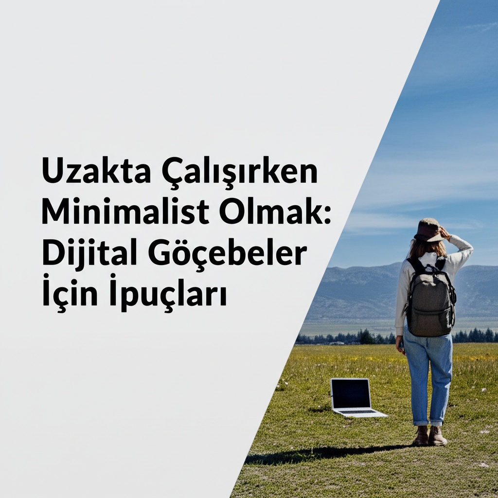 Uzakta Çalışırken Minimalist Olmak: Dijital Göçebeler İçin İpuçları